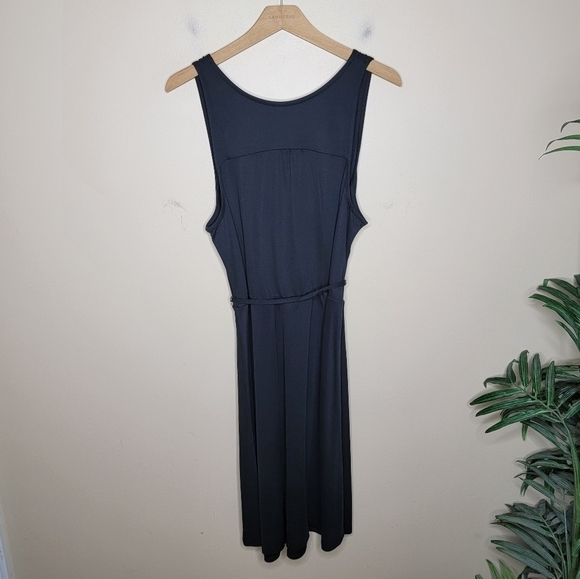 NWT A New Day | Black Crossover Wrap Sleeveless Dress Size Large - Picture 5 of 5